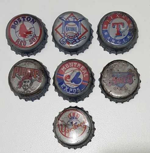 Chapas De Colección Con Logos De Equipos De Beisbol G.l