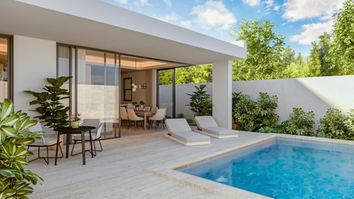 Punta Cana-downtown,proyecto De Villas De 1 Y 2 Niveles De 3