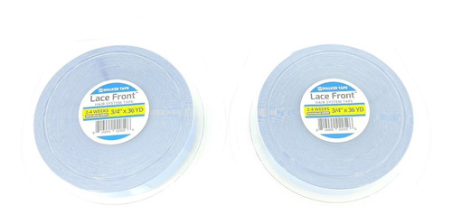 Fita Rolo Adesivo Lace Front Azul 36 Metros- Kit C/ 10 Fitas