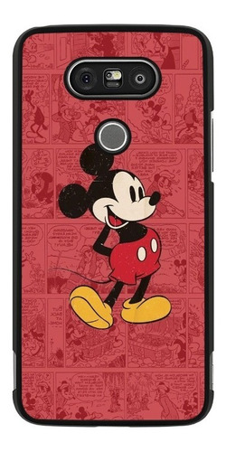 Funda Protector Para LG G5 G6 G7 Mickey Mouse Rojo