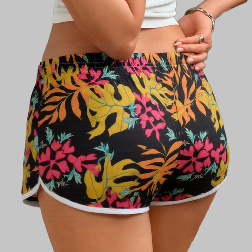Short Para Mujer De Playa Secado Rápido Con Bolsas