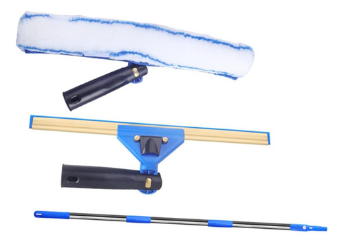 Limpiador De Ventanas Extensible Con Raspador De Abs