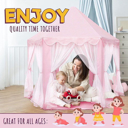 Carpa De Juegos Orian, Para Niñas, Con Luces Led De Estre...