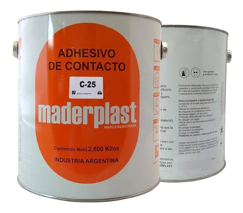Adhesivo Contacto C-25 Maderplast 2,8kg Calzado/carpinteria
