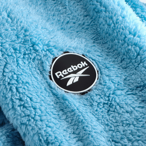 Chamarra Reebok Double Monkey Fleece Peluche Azul Ja0143
