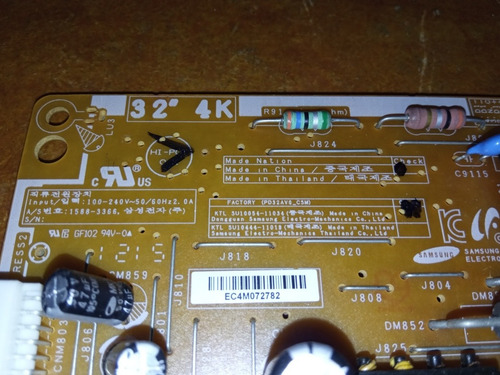 Imagen 8 de 10 de Fuente Poder Tv Samsung Modelo: Un32eh4000g