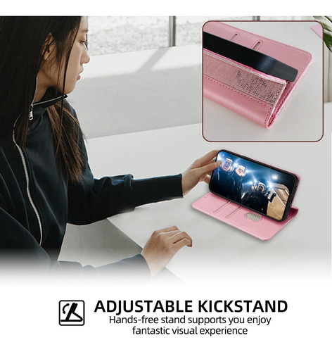 Funda Tipo Cartera Para La Serie Zte, Funda Tipo Libro De Piel Sintética Con Tapa Para Tarjetas Y Funda Delgada Con Función Atril