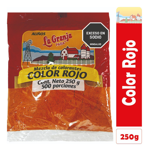 Color Rojo La Granja Paisa 250g - g a $12