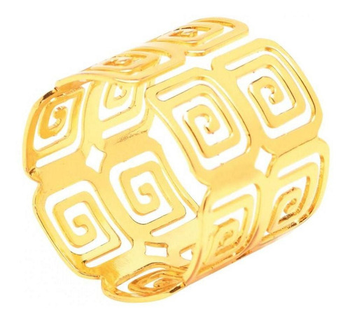 Anel De Guardanapo Tunisia Dourado - Mimo