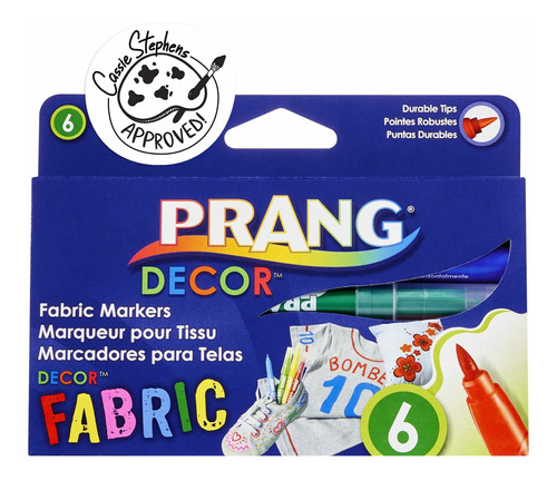 Prang Decor 74106 Marcador Tela Punta Pincel Tinta No 6