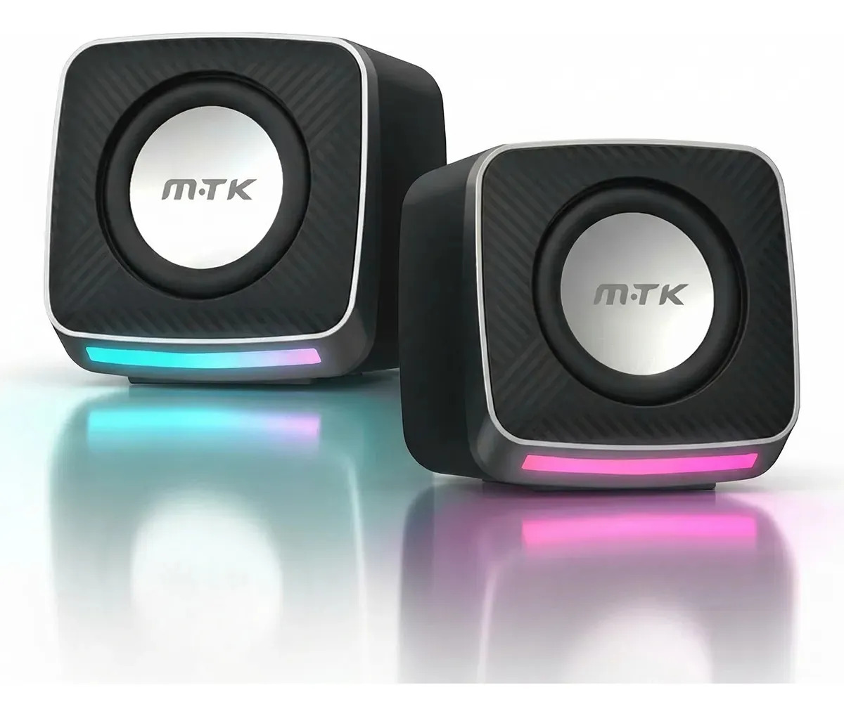 Bocina para PC con Subwoofer y Luces RGB 5W USB Altavoces Gamer para Computadora MTK