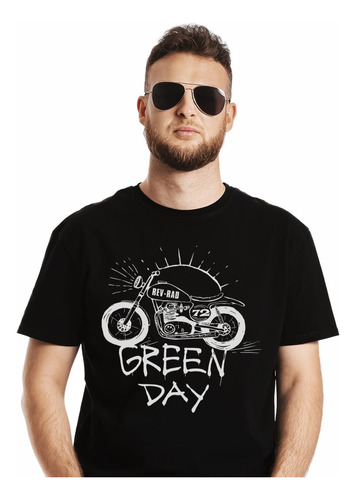 Polera Green Day Moto Rev Rad Punk Impresión Directa