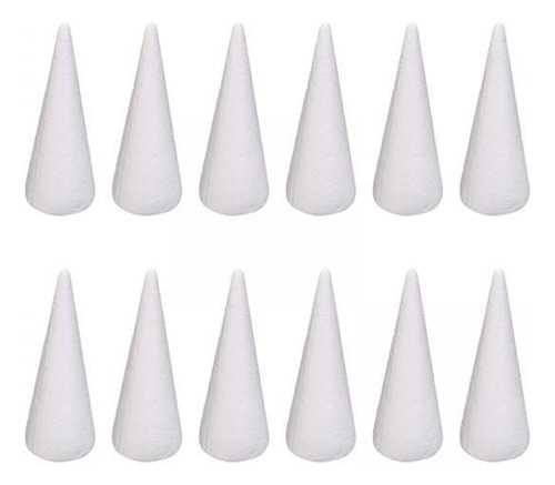 5 X 12 Piezas De Conos De Espuma Para Manualidades, 15cm