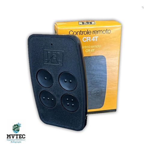 Controle Remoto Jfl Cr 4t Longo Alcance 4 Botões Jfl Preto