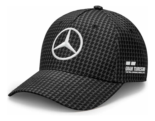 Gorra Lewis Hamilton Oficial Mercedes Amg Petronas2023 Negra