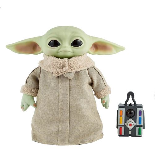 Peluche Star Wars Grogu A Control Remoto De 28 Centímetros