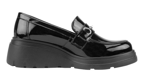 Mocasín Casual Plataforma Vi Line Fashion Negro Mujer 2182