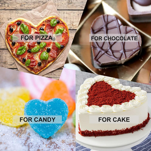 Moldes De Silicona En Forma De Corazón Para Pasteles Reutili