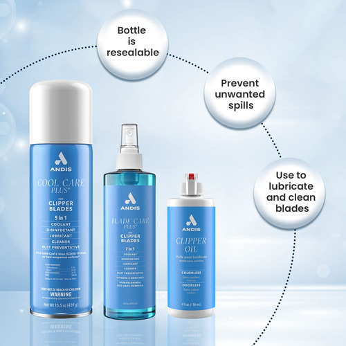 Blade Oil Andis For Grooming Clipper 118 Ml (pacote De 2)