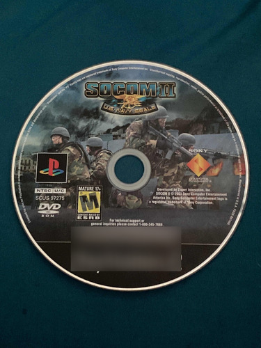 Socom Ii Us Navy Seals Playstation 2 Ps2 Es Solo Disco