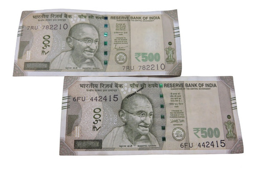 Billete 500 Rupias India Mahatma Gandhi 