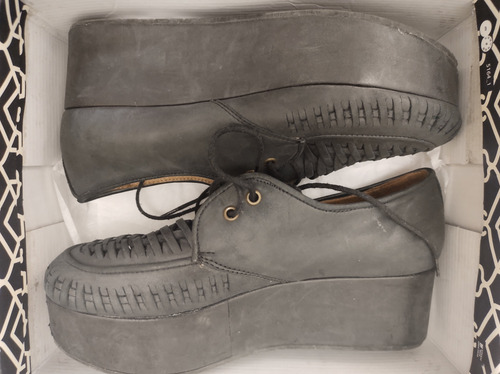 Zapatos Con Plataforma 40 Paruolo. Divinos! (Usado)