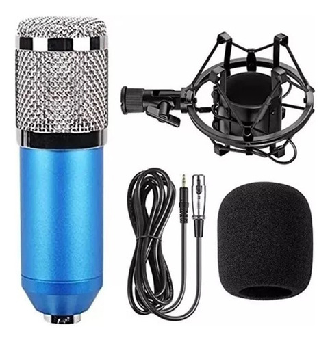 Microfono Condenser Profesional Filtro Araña Podcast Streamimg Vt-power Bm700