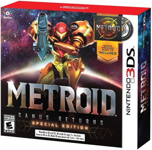 Edição especial de Metroid Samus Returns - Nintendo 3ds