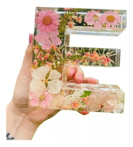 Luz Nocturna Con Forma De Flor, Letra De Flor, Resina, Regal
