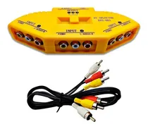 Comprar Chave Seletora Audio Video Rca 3x1 Para Video Game Blu-ray
