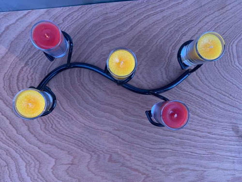 Centro De Mesa Con Velas