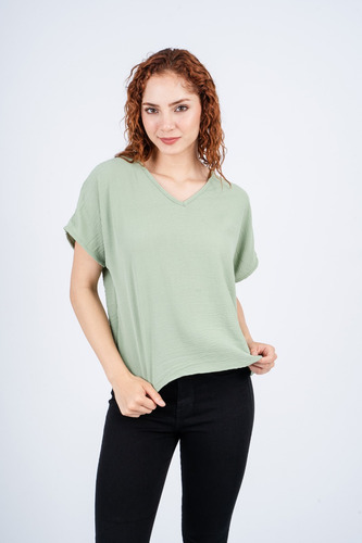 Blusa Viary - Nébula - Verde Claro