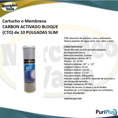 Imagen 4 de 5 de Filtro Purificador Agua Conexión 1/2 2 Etapas Filtración