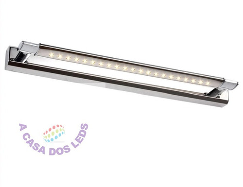 Luminária Led 47.2 Cms P Banheiro Rotativa 360º  Inox B Frio