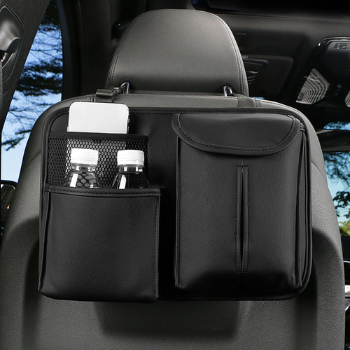 Organizador De Asiento Trasero Automotriz Con Bolsillo Negro