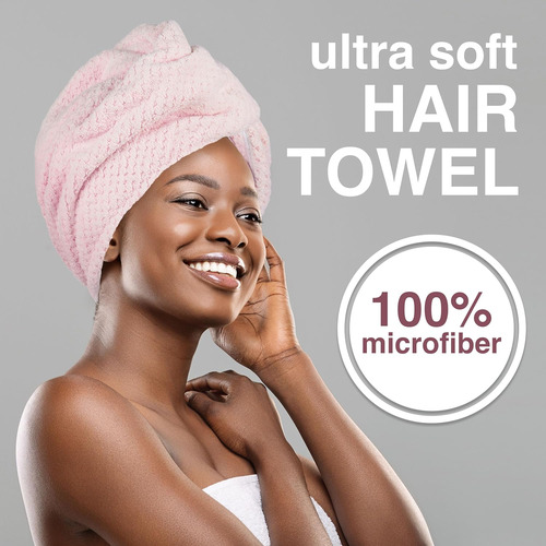 Toalla De Pelo De Microfibra Expressions En Rosa, 1 Pieza...