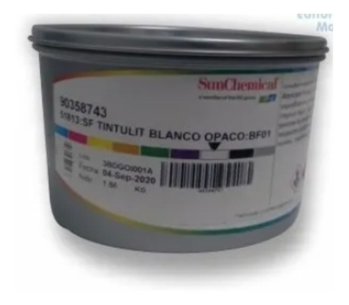 Tinta Litográfica Tintulit Blanco Opaco 1.5 Kilo 90358743