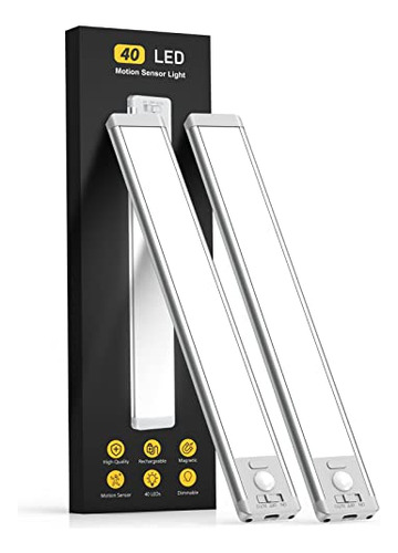 Lamparas Magneticas Led Con Sensor De Movimiento 2 Pack Blanco