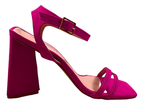 Sandalias De Tacón Medio Zapatos De Mujer De Moda Zapatilla