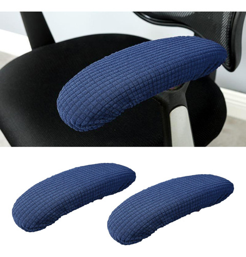 1 Par De Fundas Para Apoyabrazos De Azul Los 25-33cm Azul