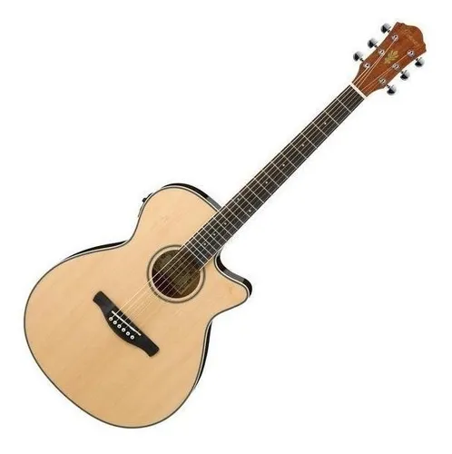 Guitarra Electroacústica Ibanez AEG8E para diestros natural brillante