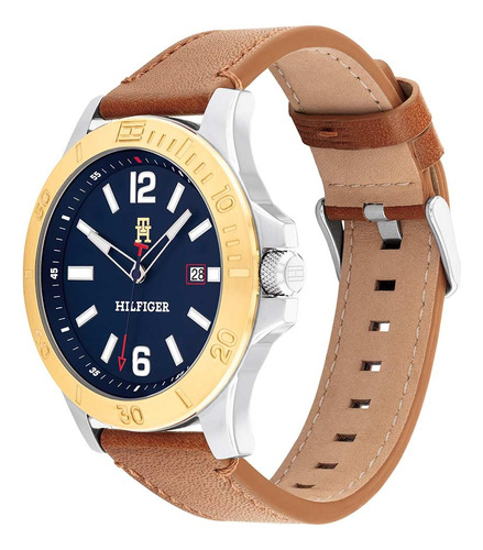 Reloj Tommy Hilfiger Th 1710529 Carcasa Acero 50m Wr Cuero