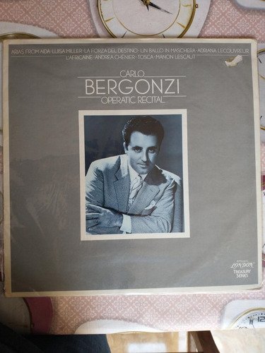 Lp 33 Carlo Bergonzi Operatic Recital - Arias From Aida