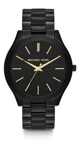 Reloj  Slim Runway Negro Para Mujer