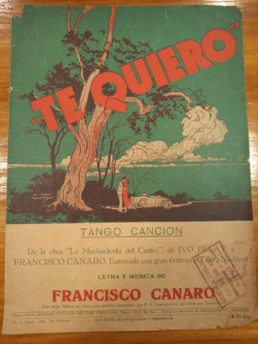 Te Quiero Canaro Tango Cancion Partitura