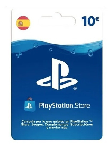 Imagen 1 de 1 de Tarjeta/card Psn 10 Eur Esp Playstation Network Ps3 Ps4 Ps5