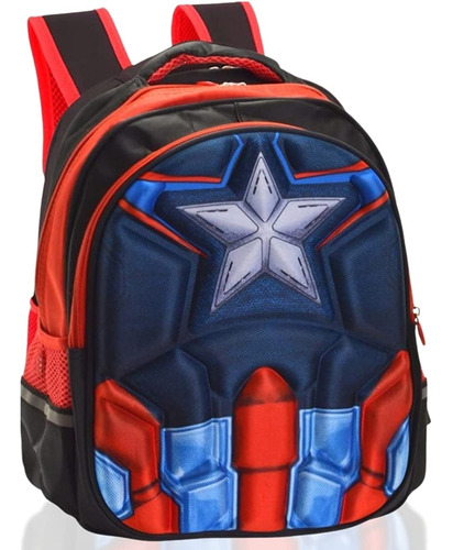 Morral Colegial 3d Capitán América 