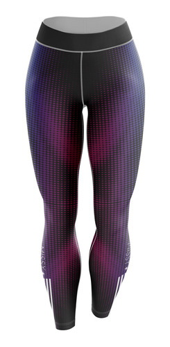 Calça Legging Missy Fitness Academia Estampada Roxo