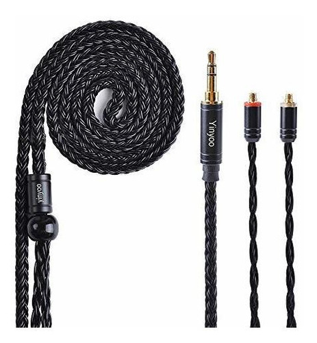 Cable Mmcx Iem, Yinyoo 16 Núcleo Plateado Cobre Auriculares