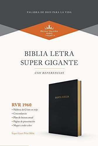 Rvr 1960 Biblia Letra Súper Gigante, Negro Imitación Piel: R